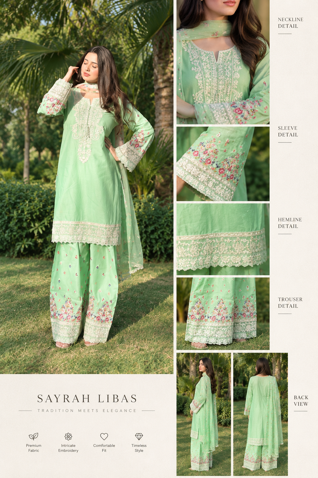 Greenleaf Floral Kurta Set