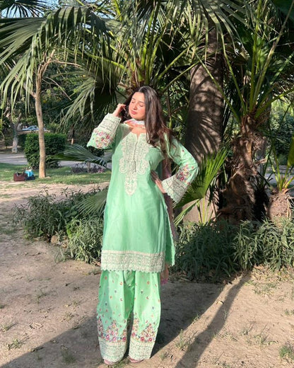 Greenleaf Floral Kurta Set